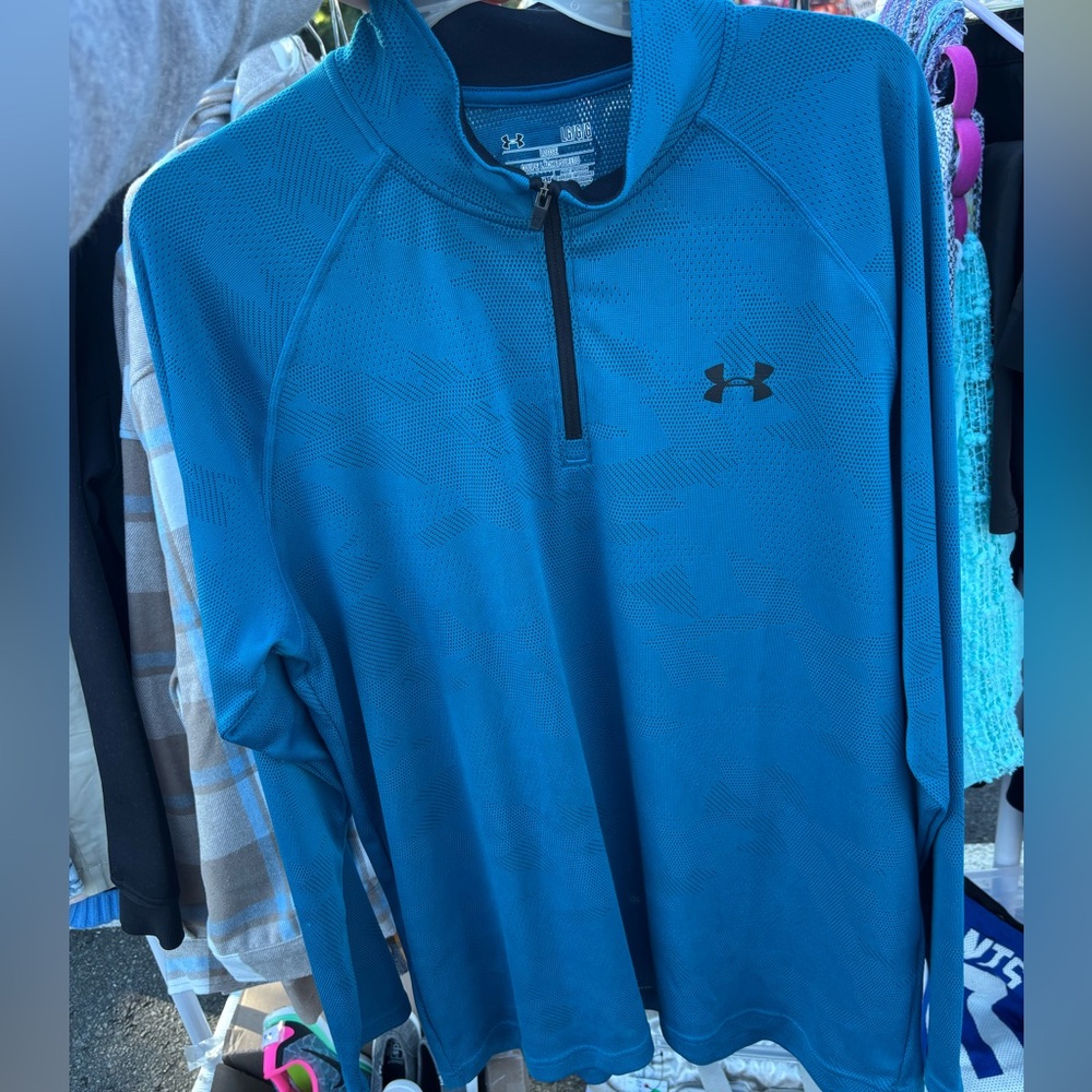 Under Armour Teal Quarter-Zip Pullover